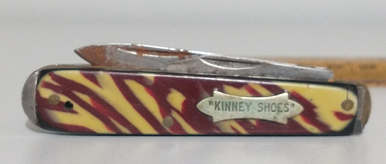 Vintage 1970s Cornwall Knife Co. Pocket Knife Advertising Kinney Shoes