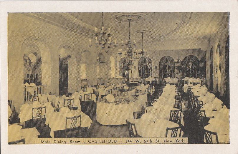  Postcard Main Dining Room Castleholm NY 