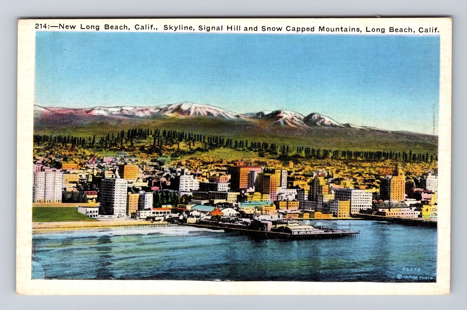 Long Beach CA-California, New Long Beach, Signal Hill, Antique Vintage Postcard