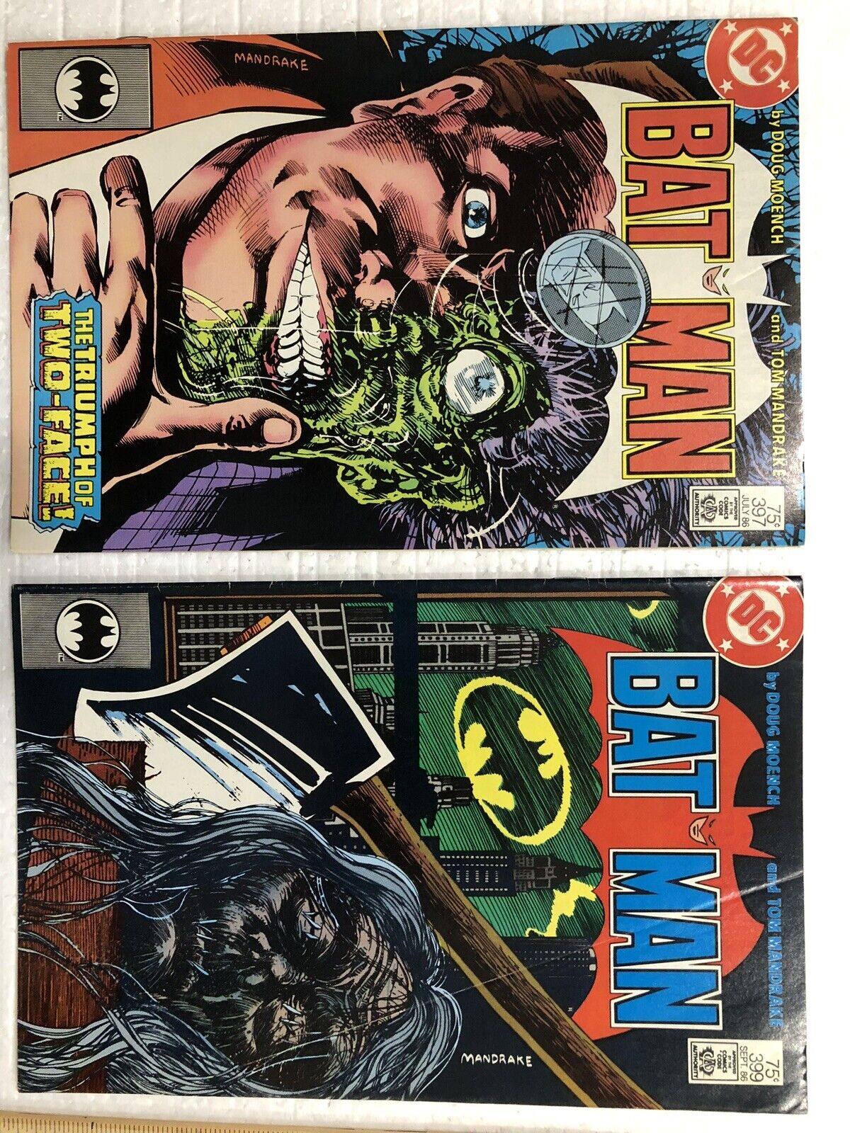 Lot Of 5 - Vintage Batman & Dark Knight Comic Books