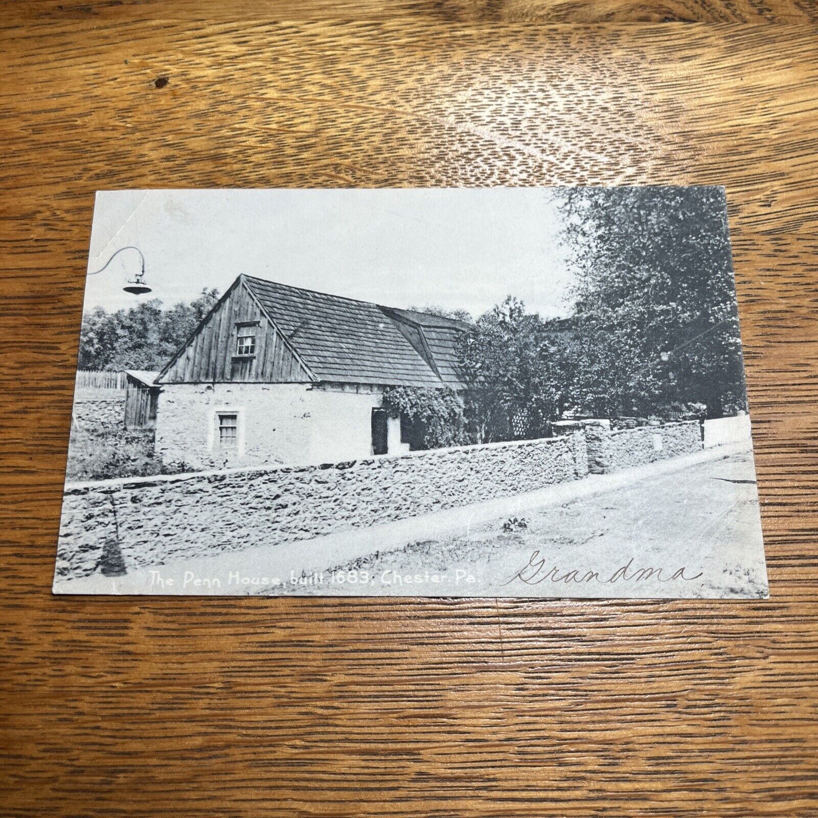 Antique Postcard Penn House Built 1863 Chester Pa Circa 1900s H1
