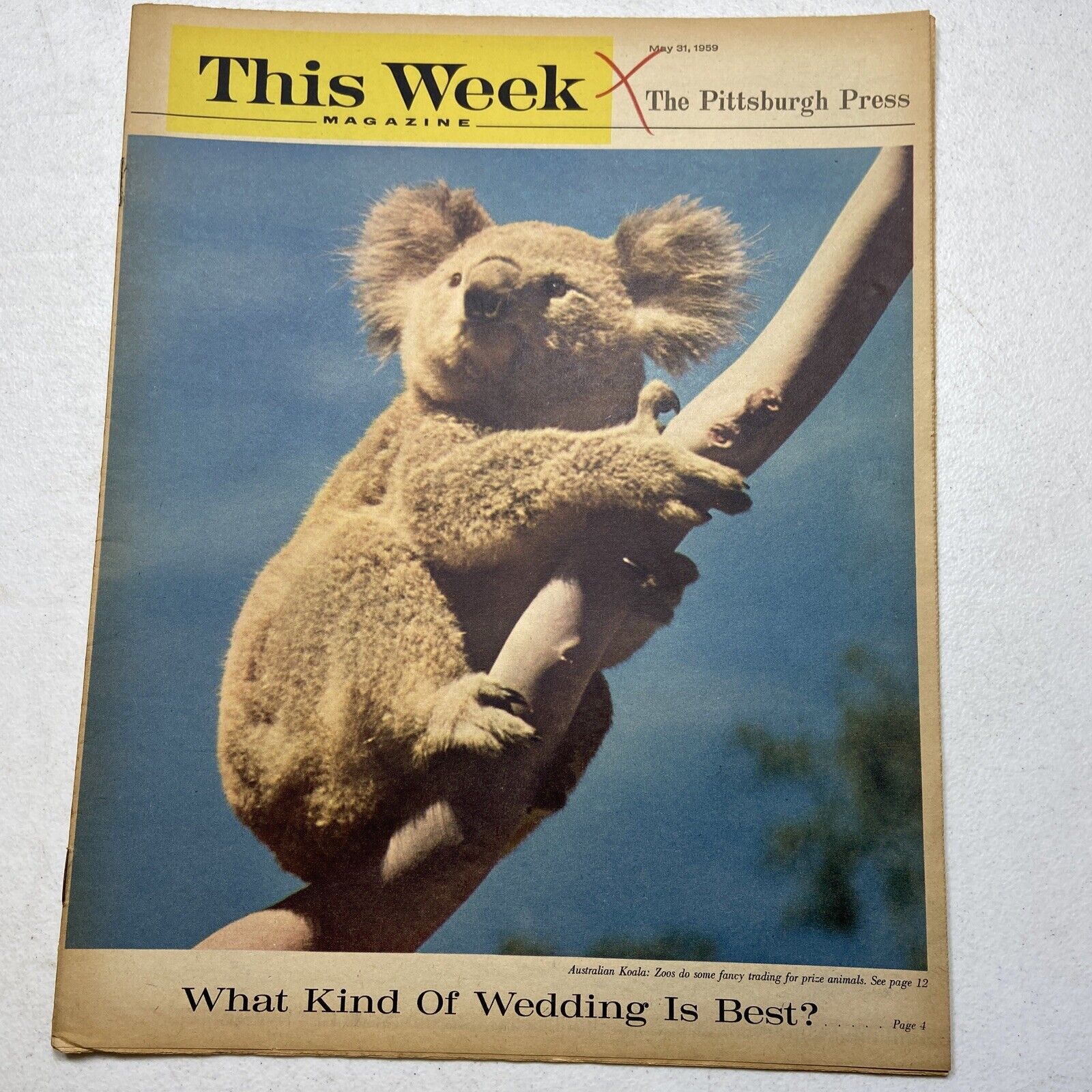 THIS WEEK Magazine - May 31, 1959 - Eisenhower Secret of D-Day, Koala Bear, Zoos