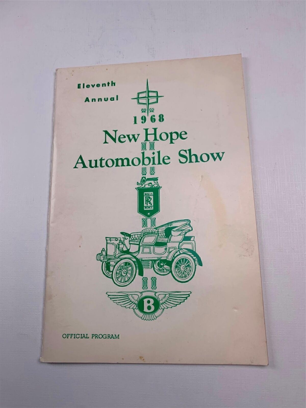 11th Annual 1968 New Hope PA  Automobile Show Program 