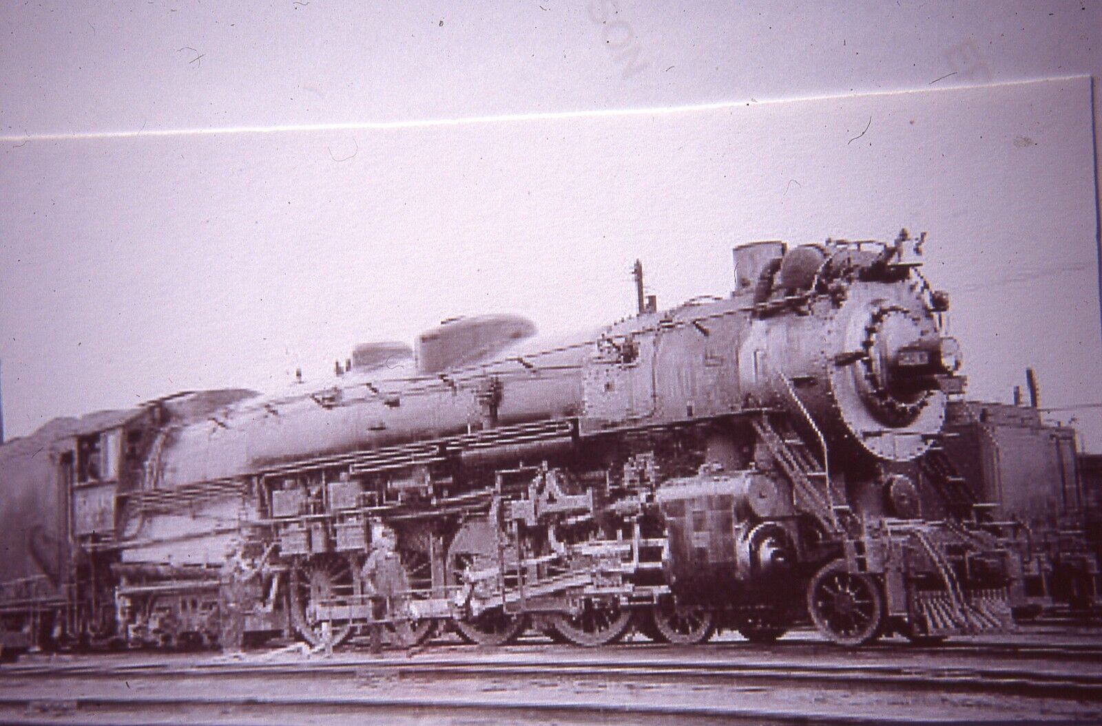 Duplicate Railroad Train Slide Burlington 4-8-4 #6051 11/1950 Omaha NB