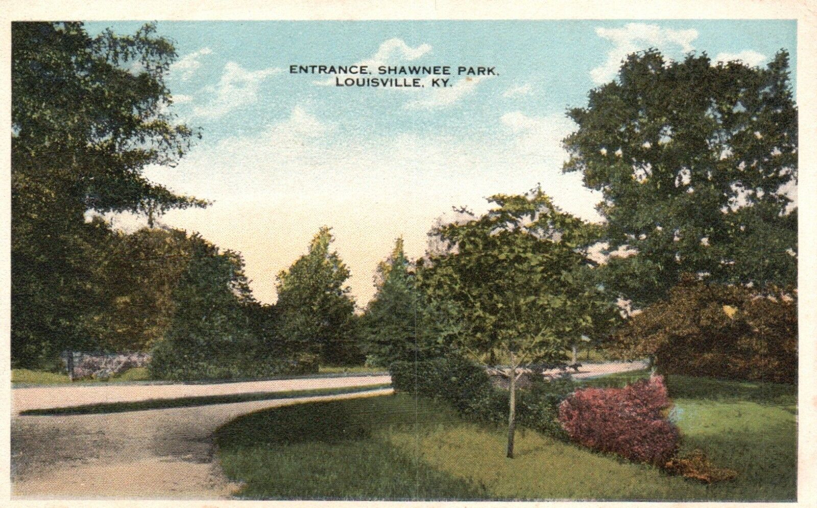 Postcard KY Louisville Kentucky Entrance Shawnee Park Vintage PC a7795