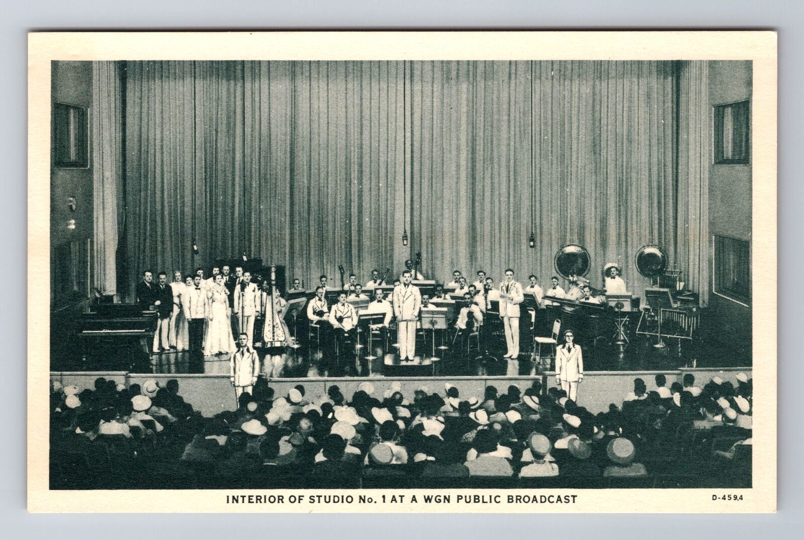 Chicago IL-Illinois, Interior Of Studio, Public Broadcast, Vintage Postcard