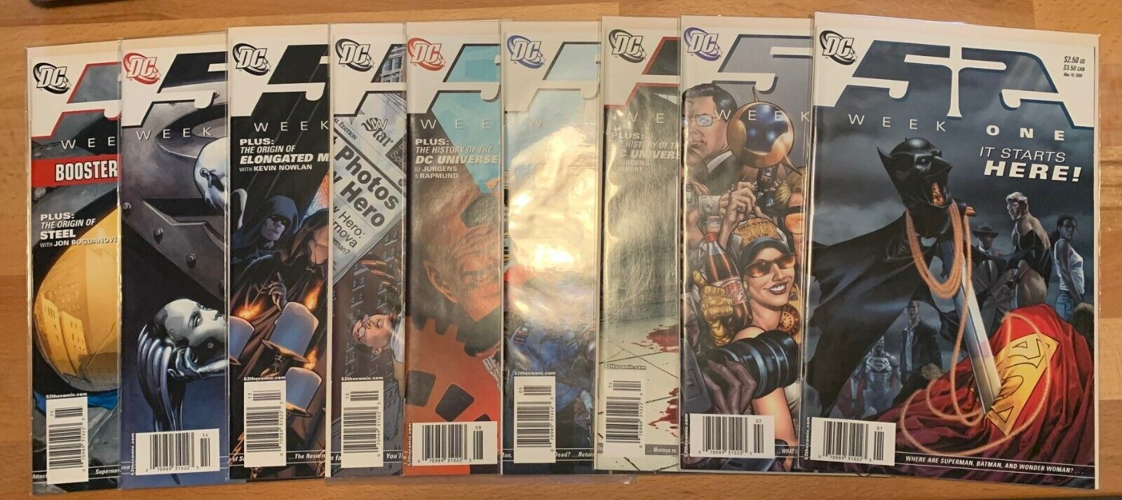 DC Comics 52 Series Newsstand Edition Non Key Issues High Grades Low Print Run