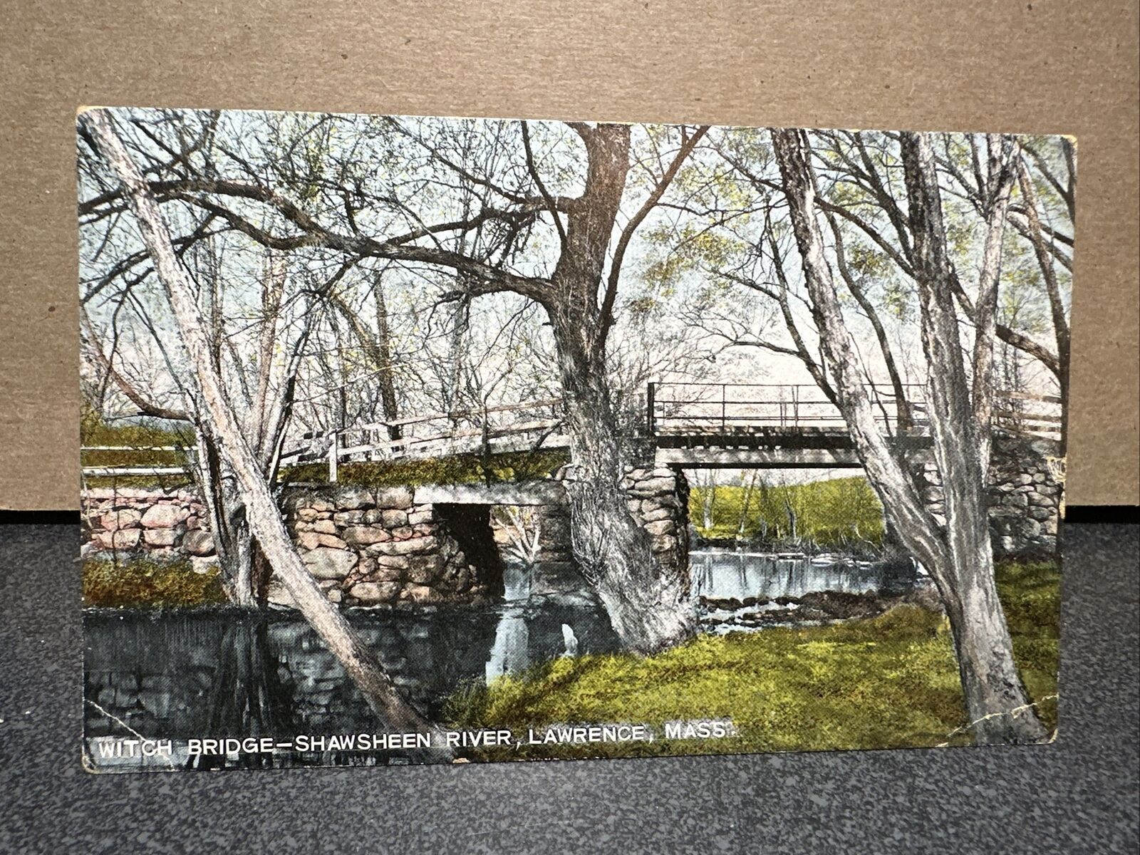 Witch Bridge Shawsheen River Lawrence, Massachusetts Postcard