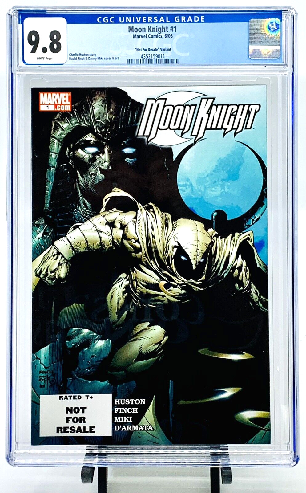 Moon Knight #1 CGC 9.8 WP White pages NOT FOR RESALE PROMO VARIANT Newly Graded