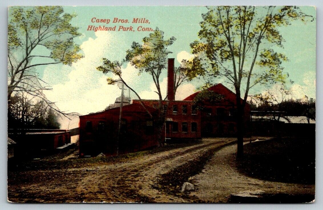 Casey Bros. Mills  Highland Park  Connecticut   Postcard