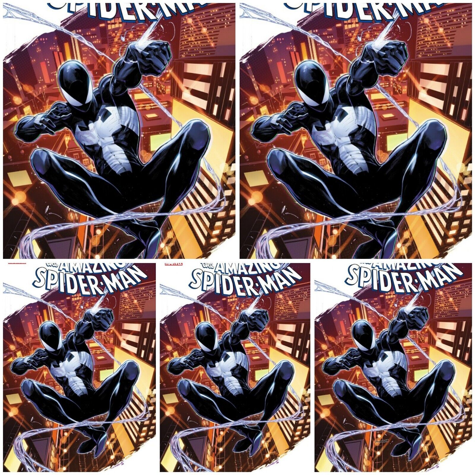 5 Pack Amazing Spider-Man #50 Iban Coello Black Costume Variant PRESALE 5/22