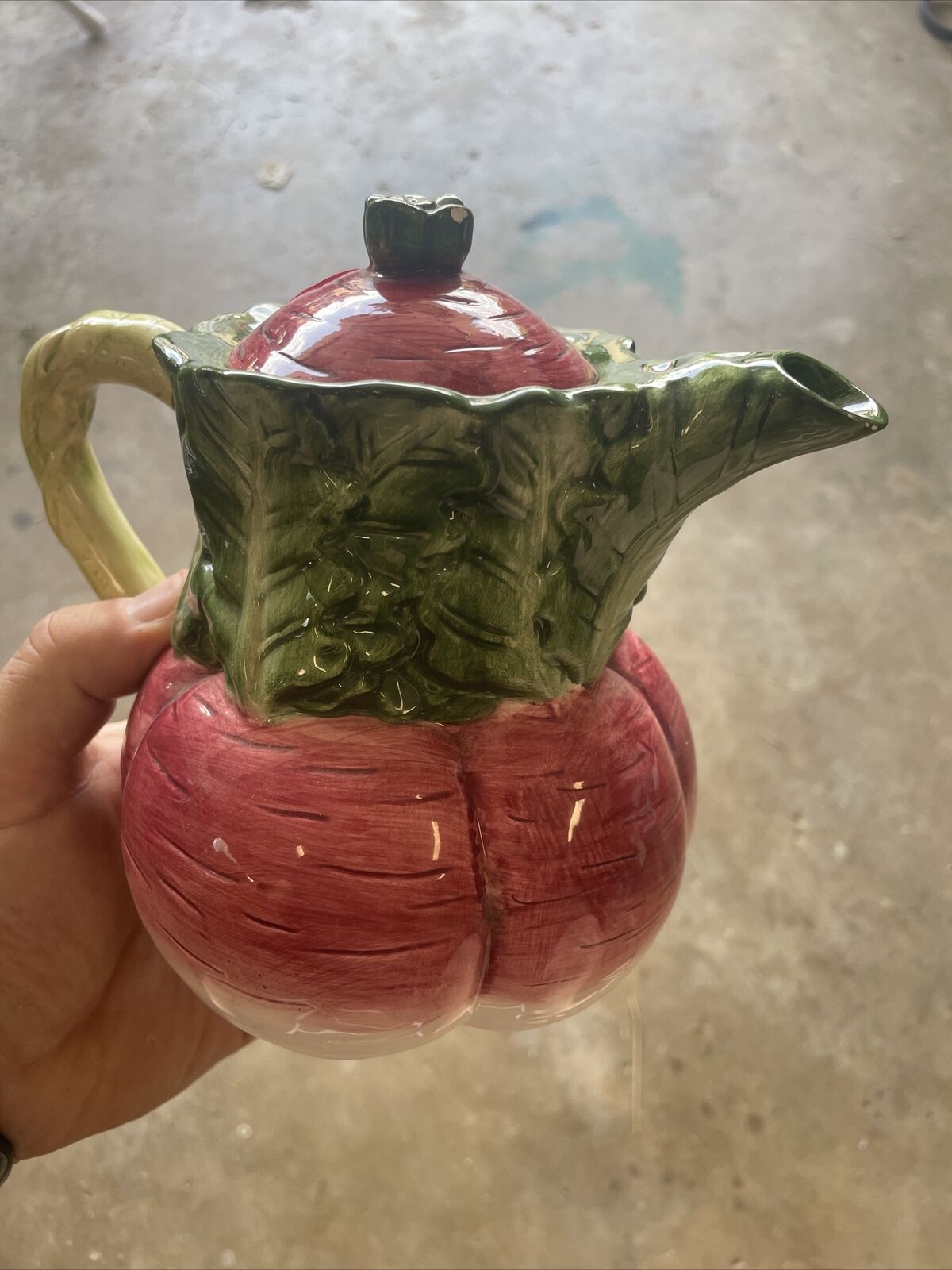 DesignPac Ceramic Radish Teapot 7\