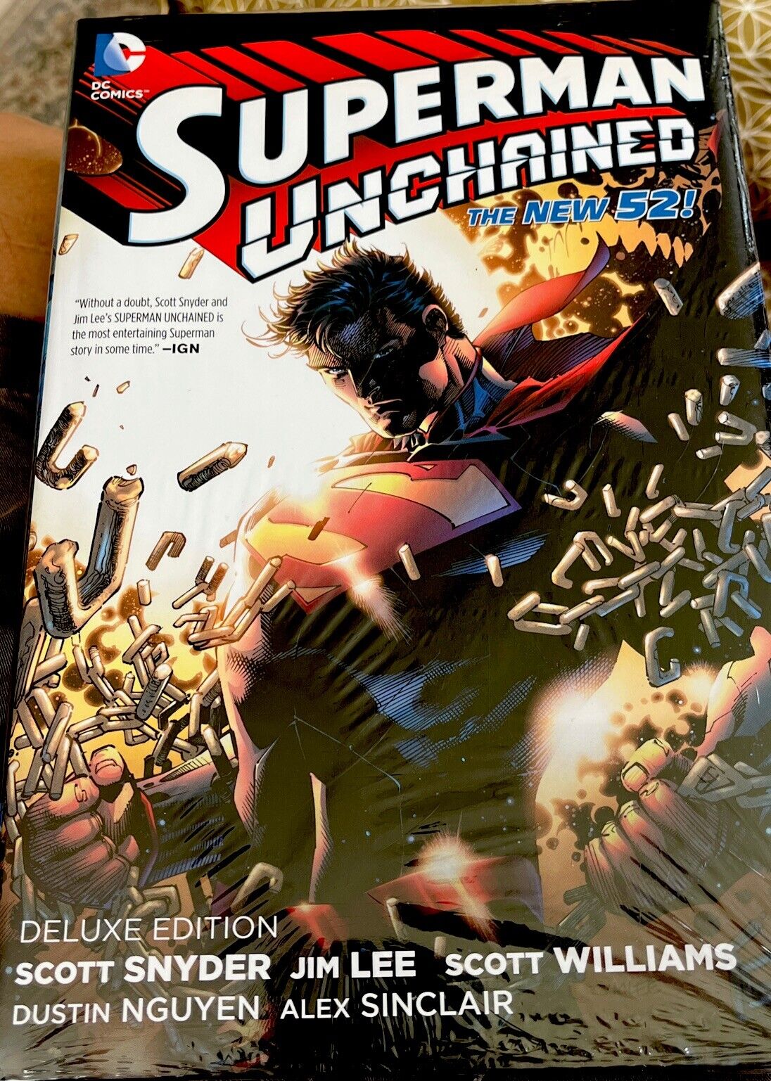 Superman Unchained Deluxe Edition (DC Comics 2014 Hardcover Brand NEW SEALED