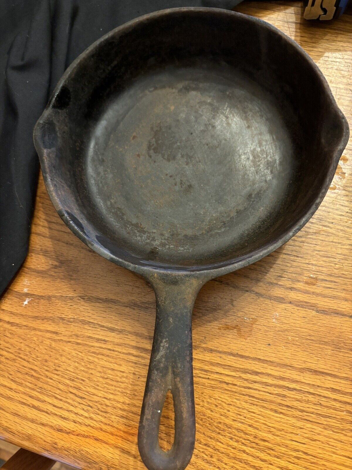 Vintage Cast Iron 5A 8” Skillet With Heat Ring