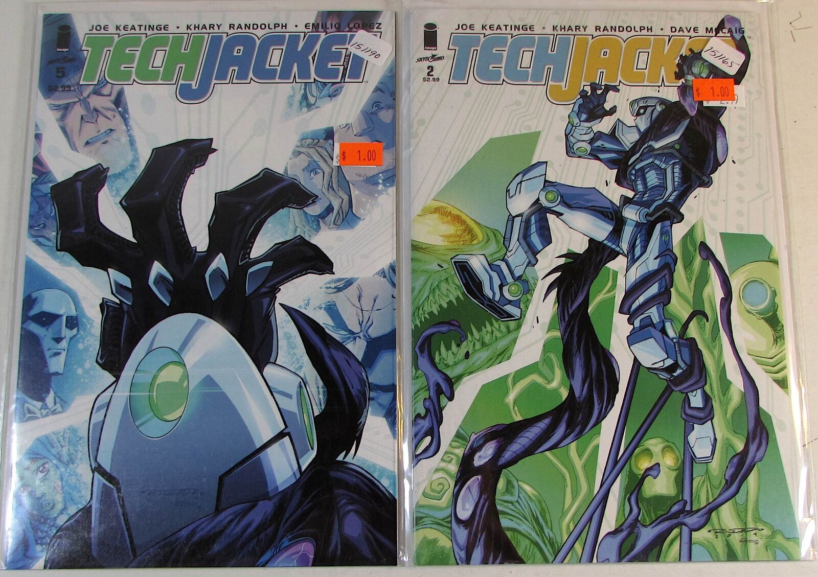 2014 Tech Jacket Lot of 2 #2,5 Image Comics NM 1st Print Comic Books
