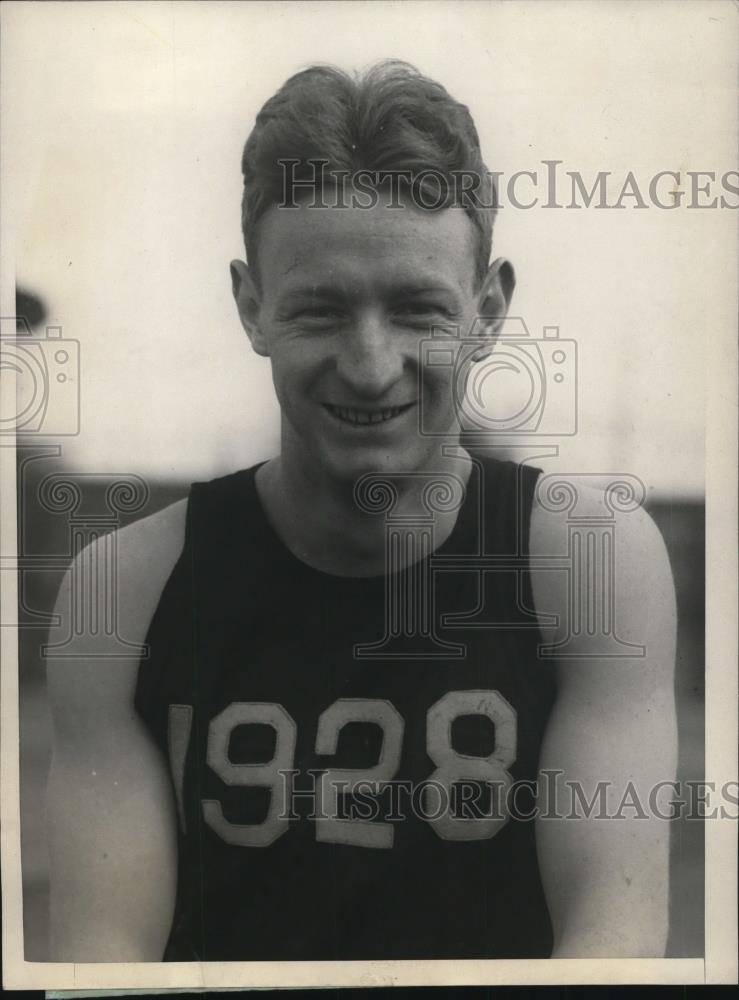 1925 Press Photo Albert H O\'Neil captain of Harvard University track team