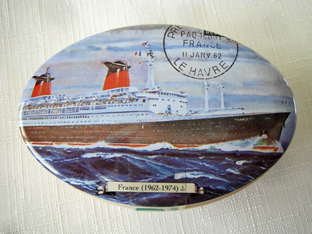 SS FRANCE Souvenir Candy Tin