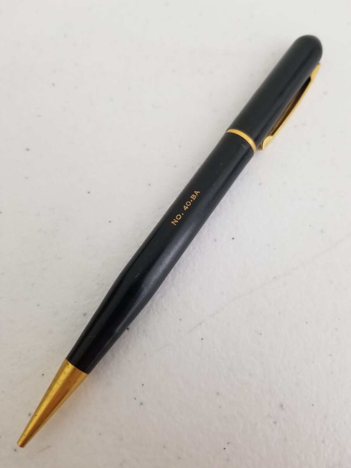 Vintage Warren Silo Company Sharpencil – Black & Gold Mechanical Pencil