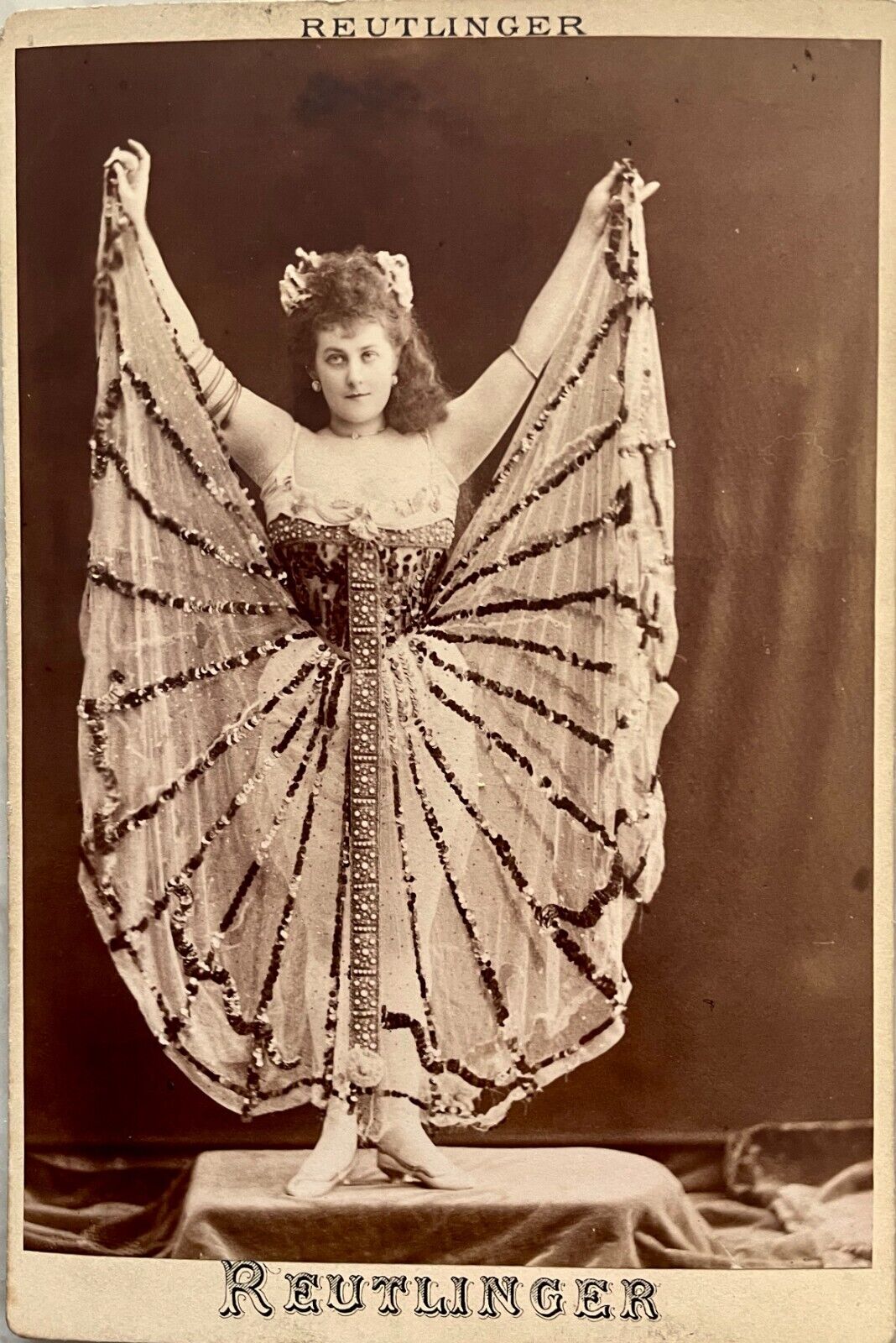 CABINET CARD REUTLINGER Ca 1895 Marie LABOUNSKAYA dancer of Russian origin