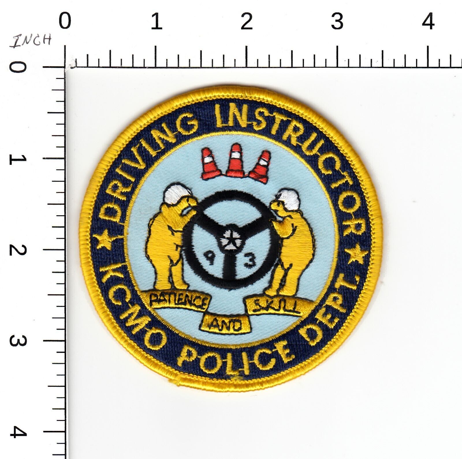 DRIVING INSTRUCTOR -- KANSAS CITY MISSOURI POLICE DEPARTMENT PATCH KCMO