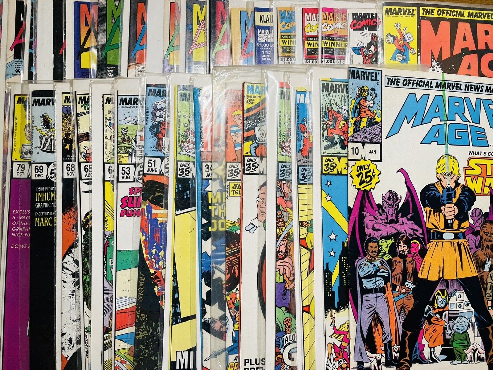 🟣 MARVEL AGE Comic Lot 40 Issues 🟣