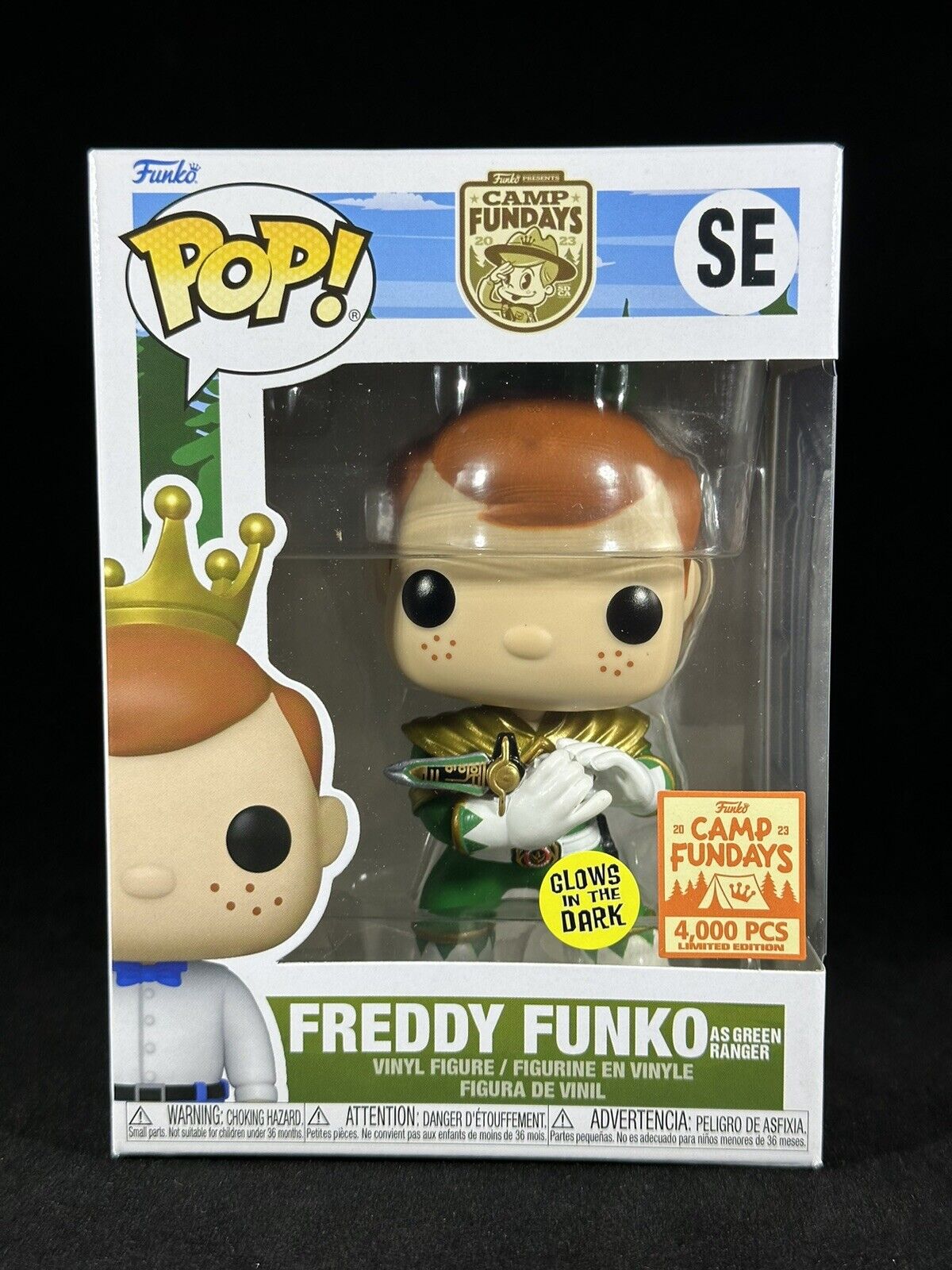 Funko POP Vinyl Camp Fundays Freddy Funko as Green Ranger (Glow-In—The-Dark)