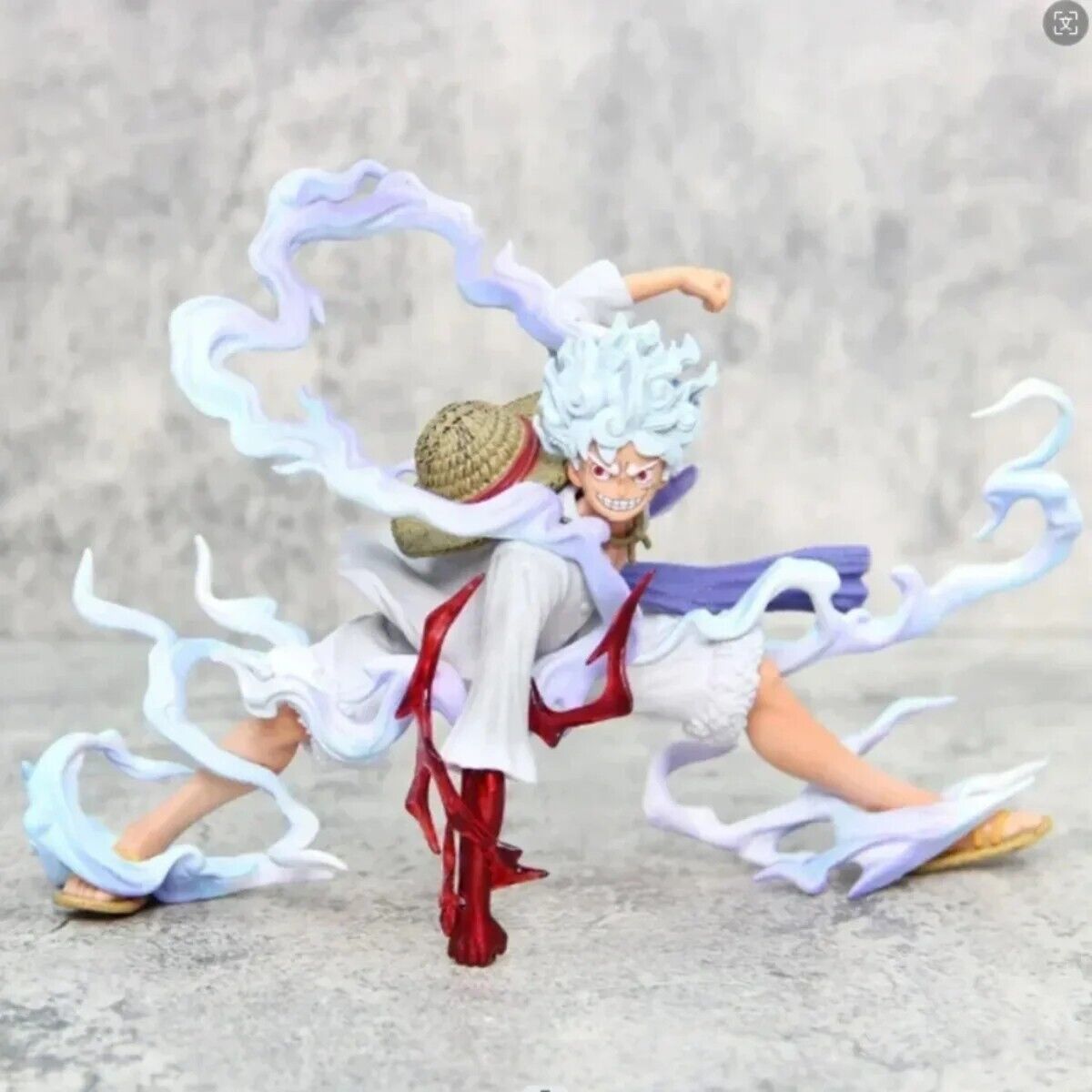 One Piece Luffy Gear 5 Statue 18cm - Anime Sun God Nika PVC Collectible Figure