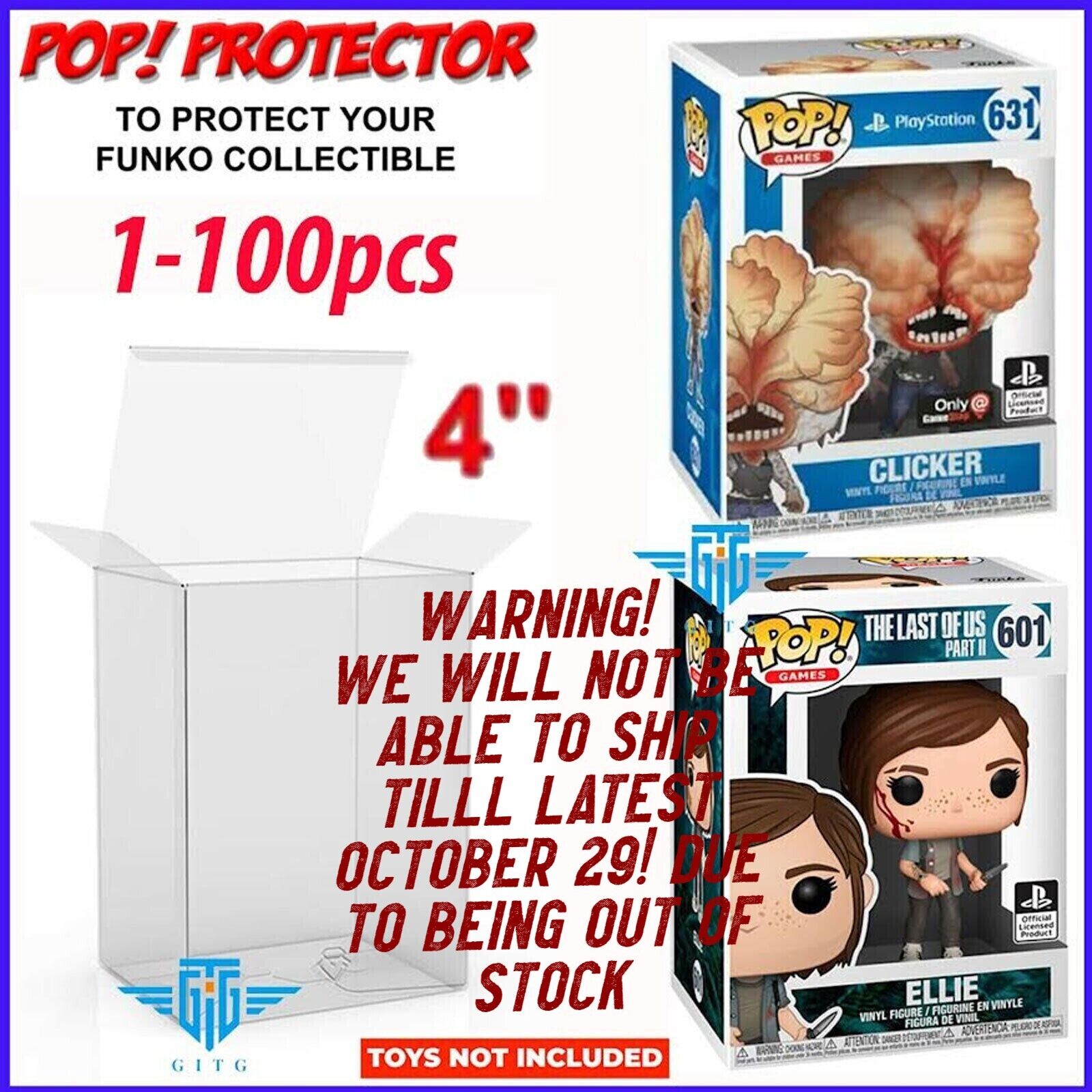 Lot 5 20 50 100 For Funko Pop Protector Case 4\