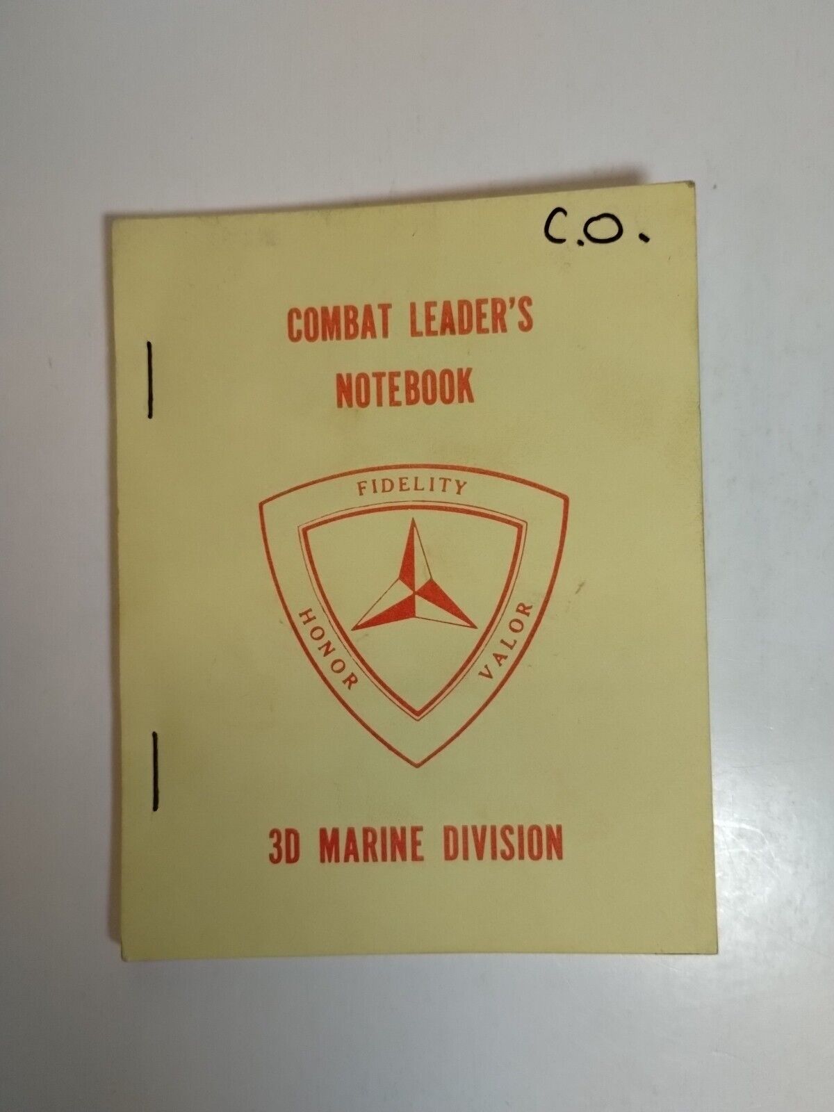  Military Combat Leaders Notebook 3D Marine Division Louis Metzger Major General