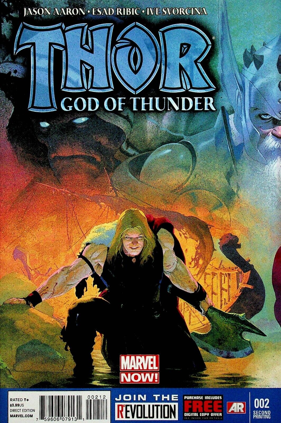2013 Marvel Comics Thor God of Thunder #2 2nd Print 1st App. Gorr God Butcher NM