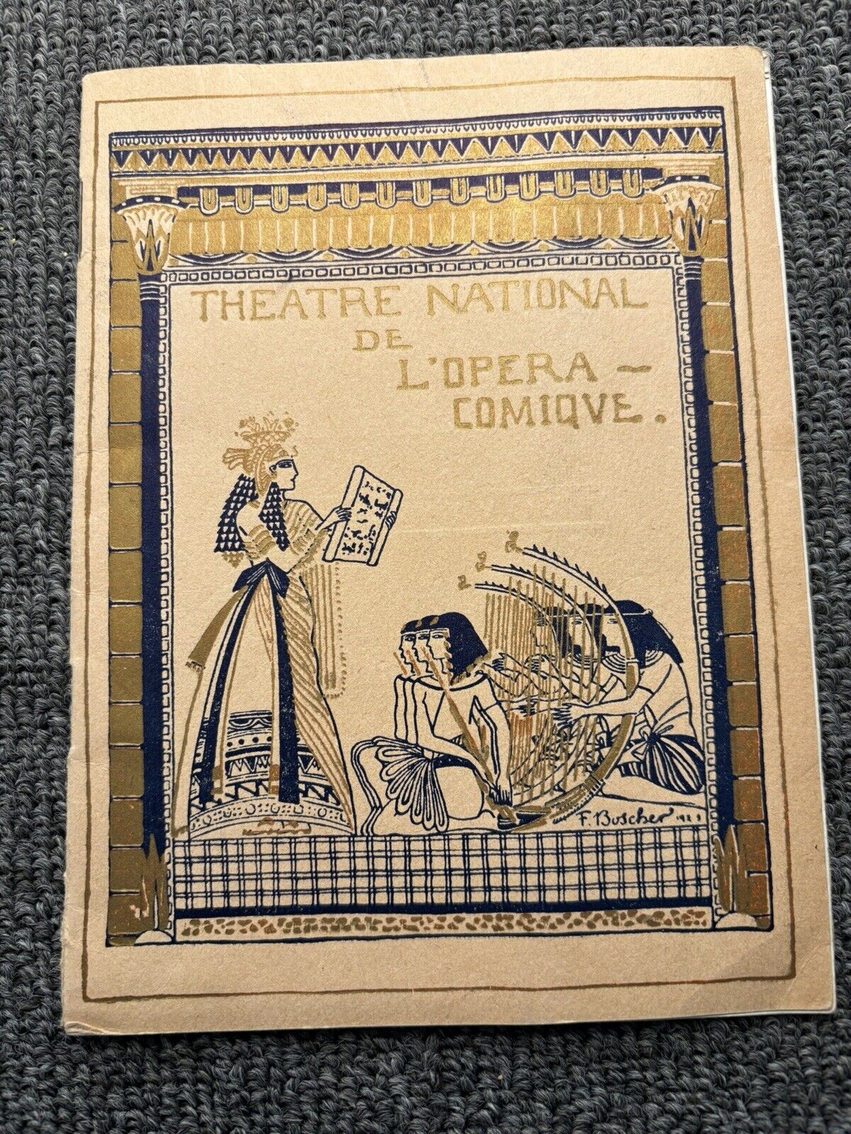 Theatre National de L\'Opera Comique Paris 1925 booklet