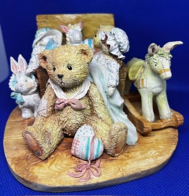 1991 Cherished Teddies Christopher Old Friends Are The Best Friends Figurine