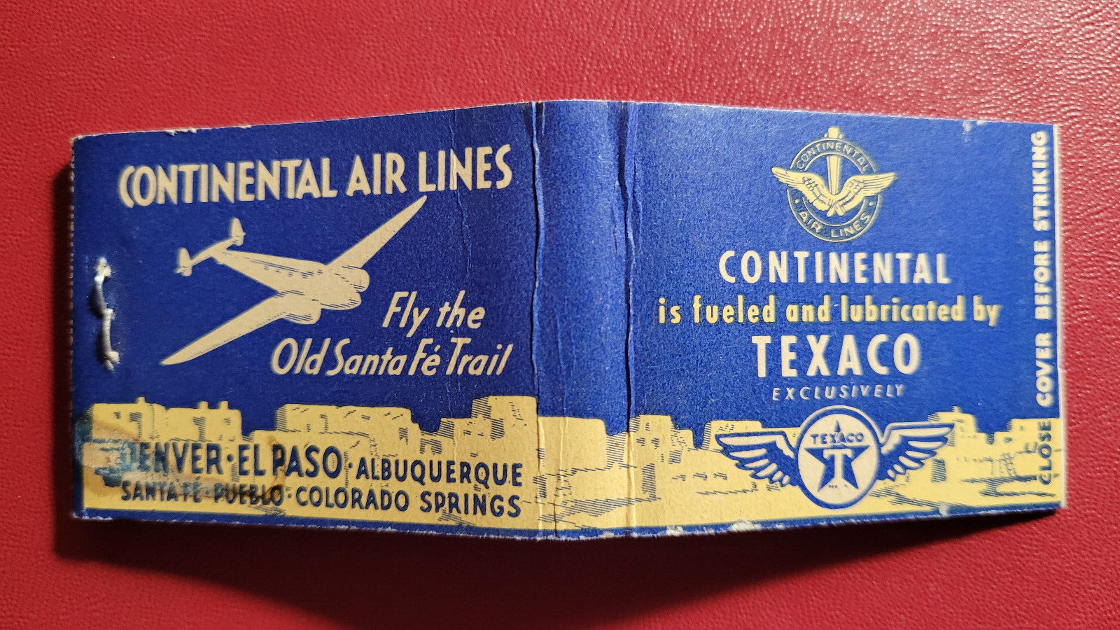 1930\'s  Continental Air Is Fuled By Texaco Gas \