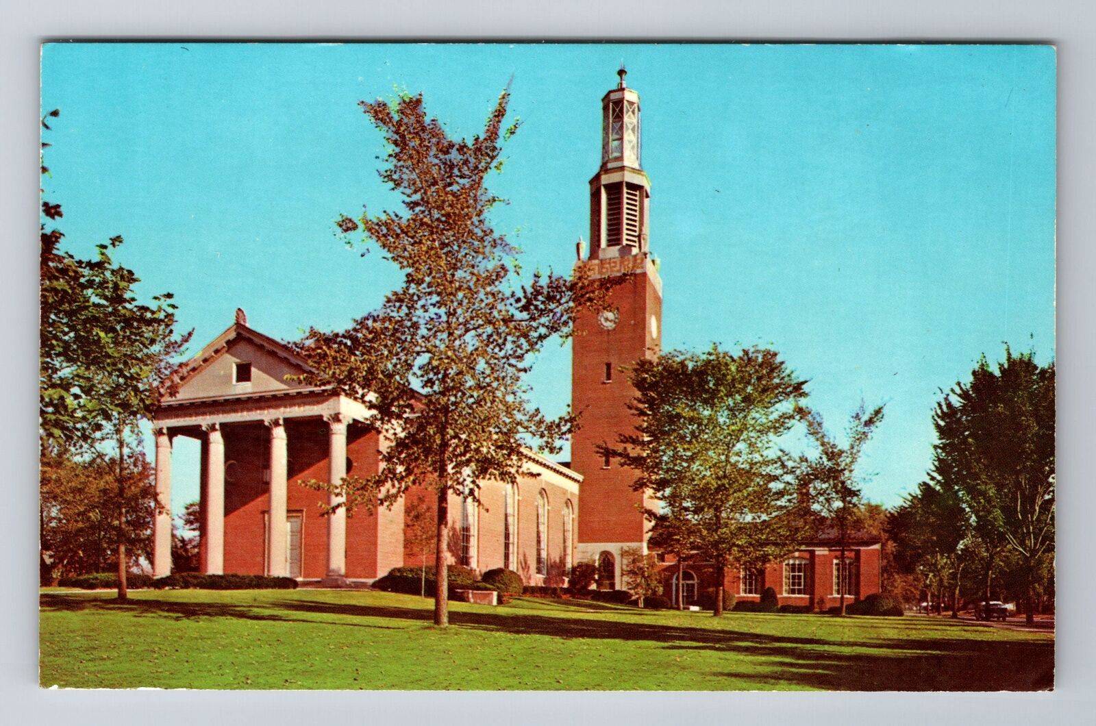 Midland MI-Michigan, Memorial Presbyterian Church, Antique Vintage Postcard