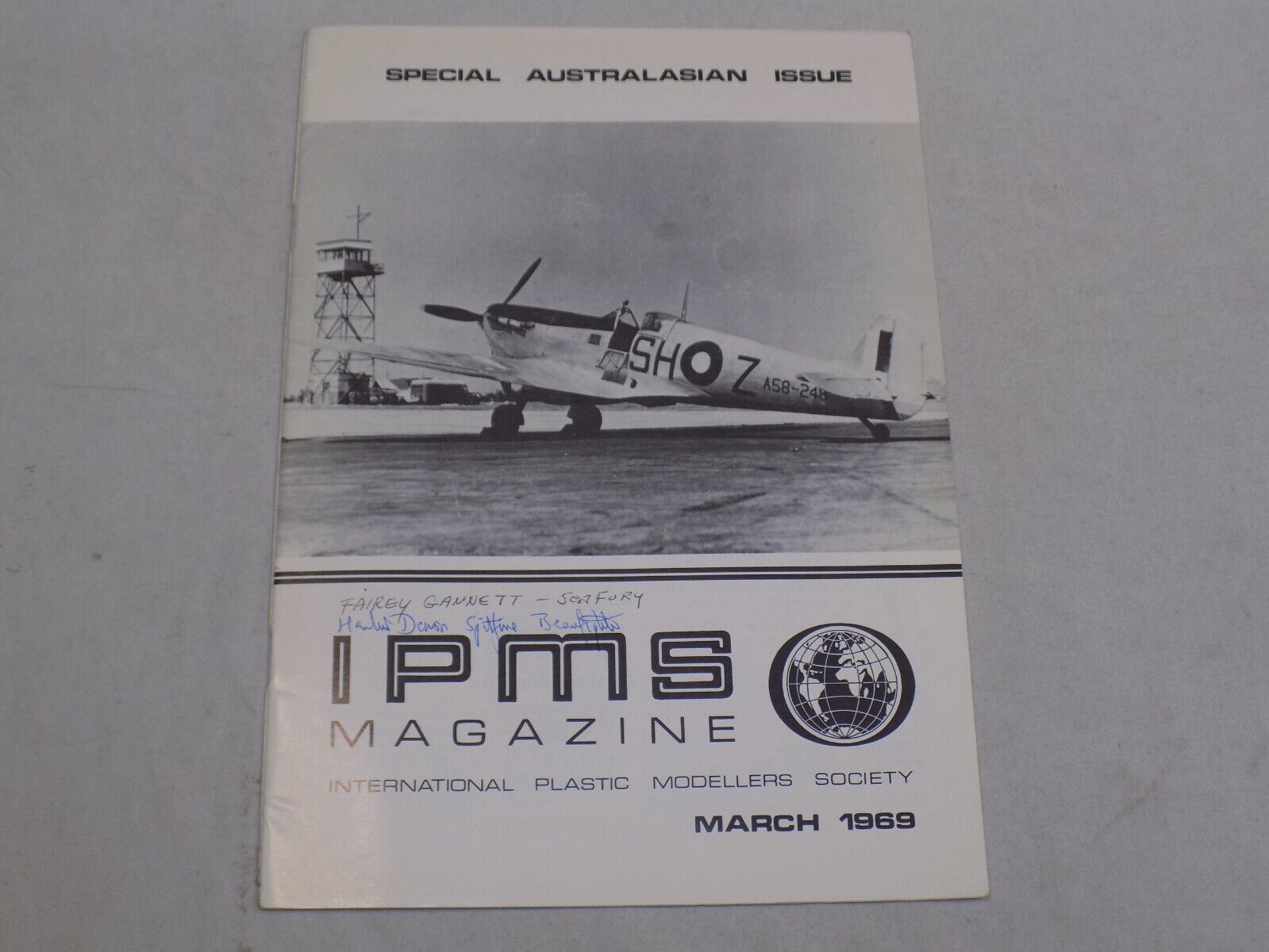 IPMS Magazine Mar 1969 International Plastic Modellers Society Fairey Gannett +