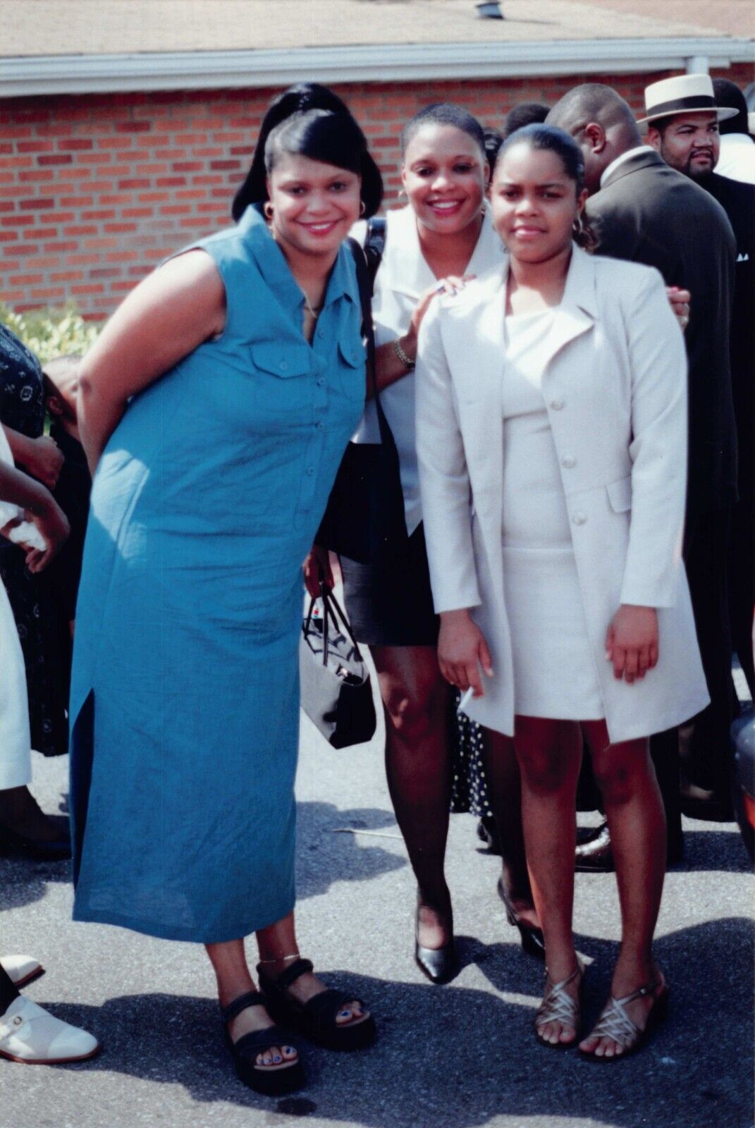 1990s Original Photo 4x6 Funeral African American Women Family G84 #2
