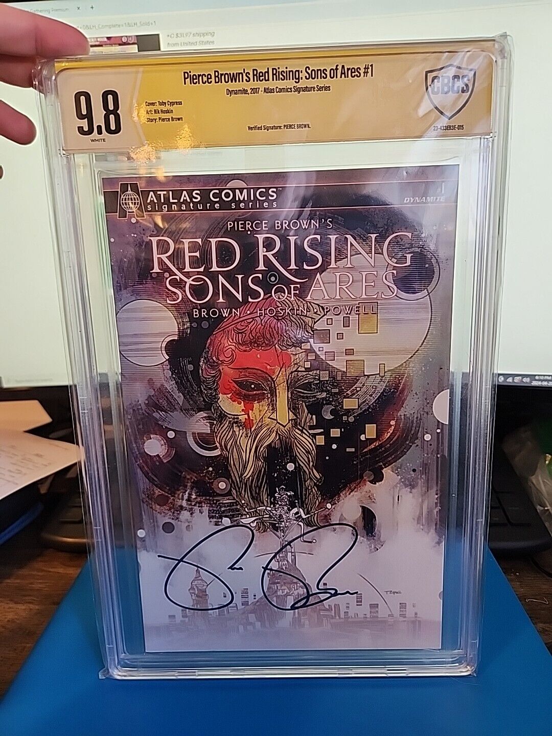 Pierce Brown\'s Red Rising: Sons Of Ares #1 | CBCS 9.8 RARE | Signature Series