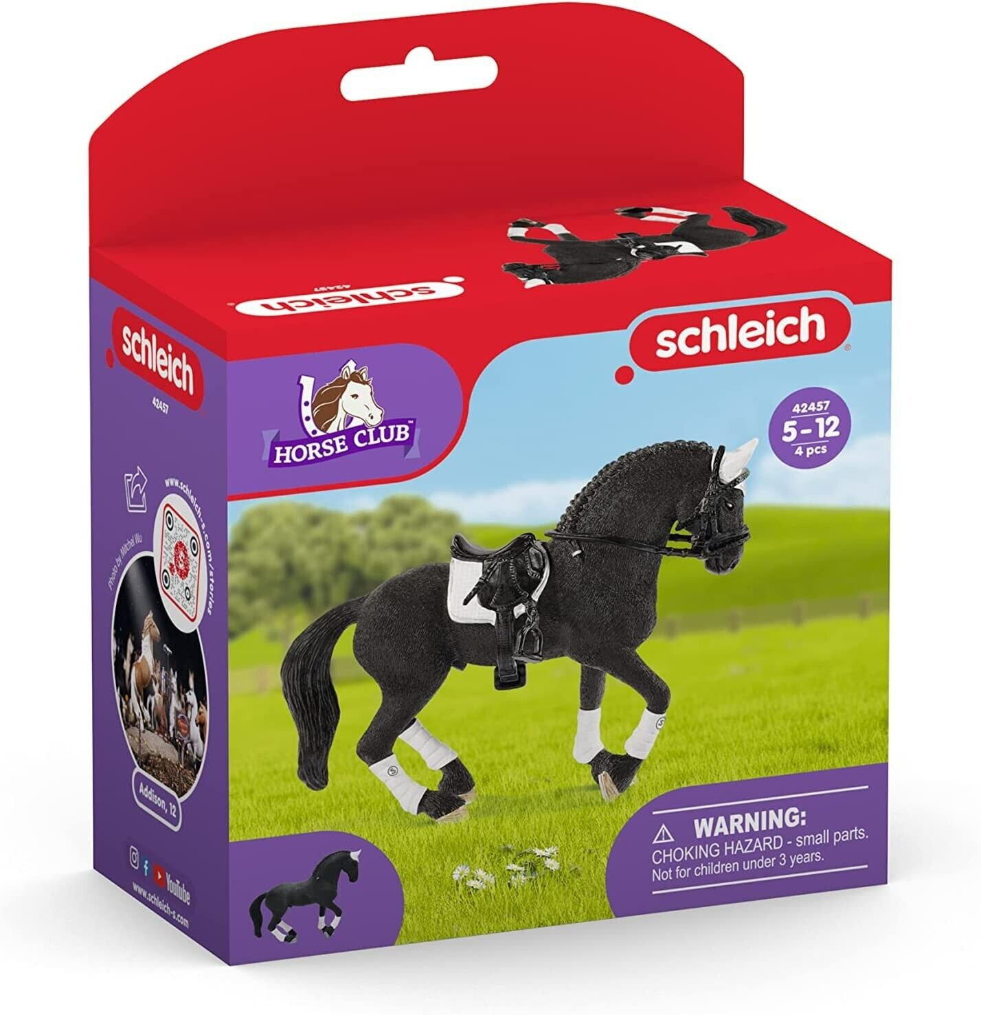 Schleich Horse Club FRISIAN Stallion Riding Tournament, #42457, NEW IN BOX