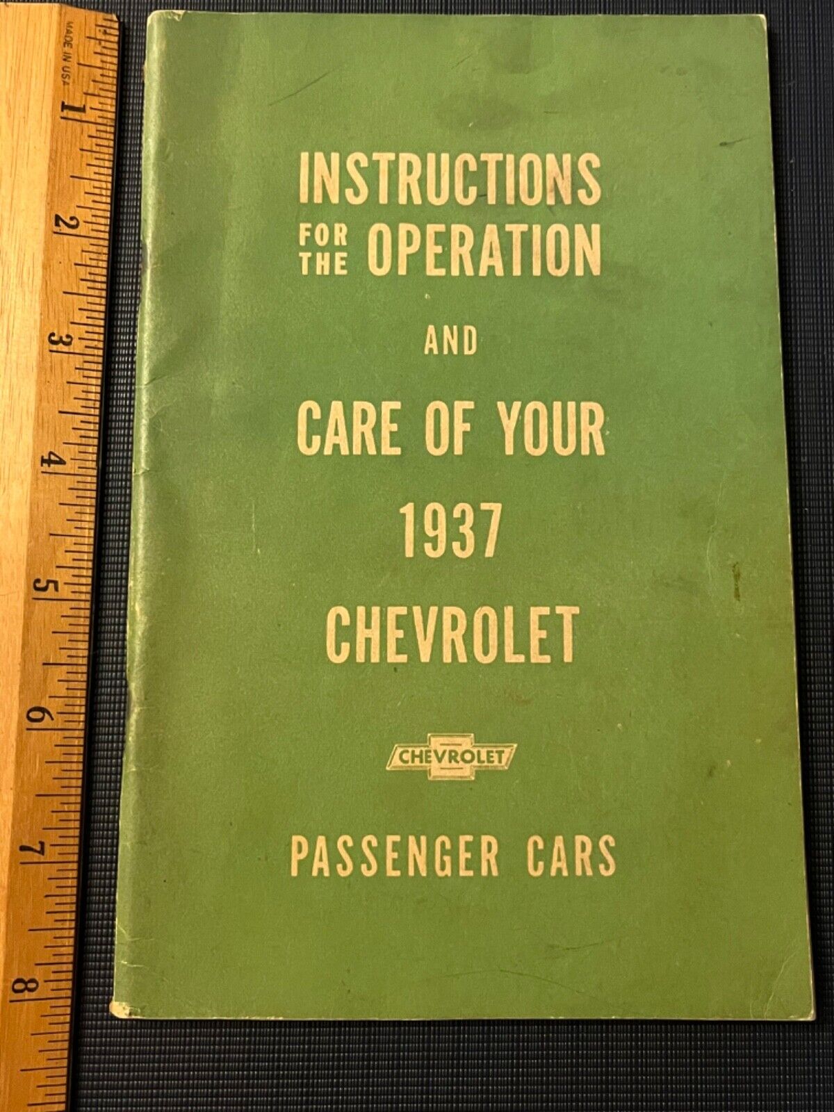 CHEVROLET 1937 INSTRUCTIONS OPERATION CARE PASSENGER CAR