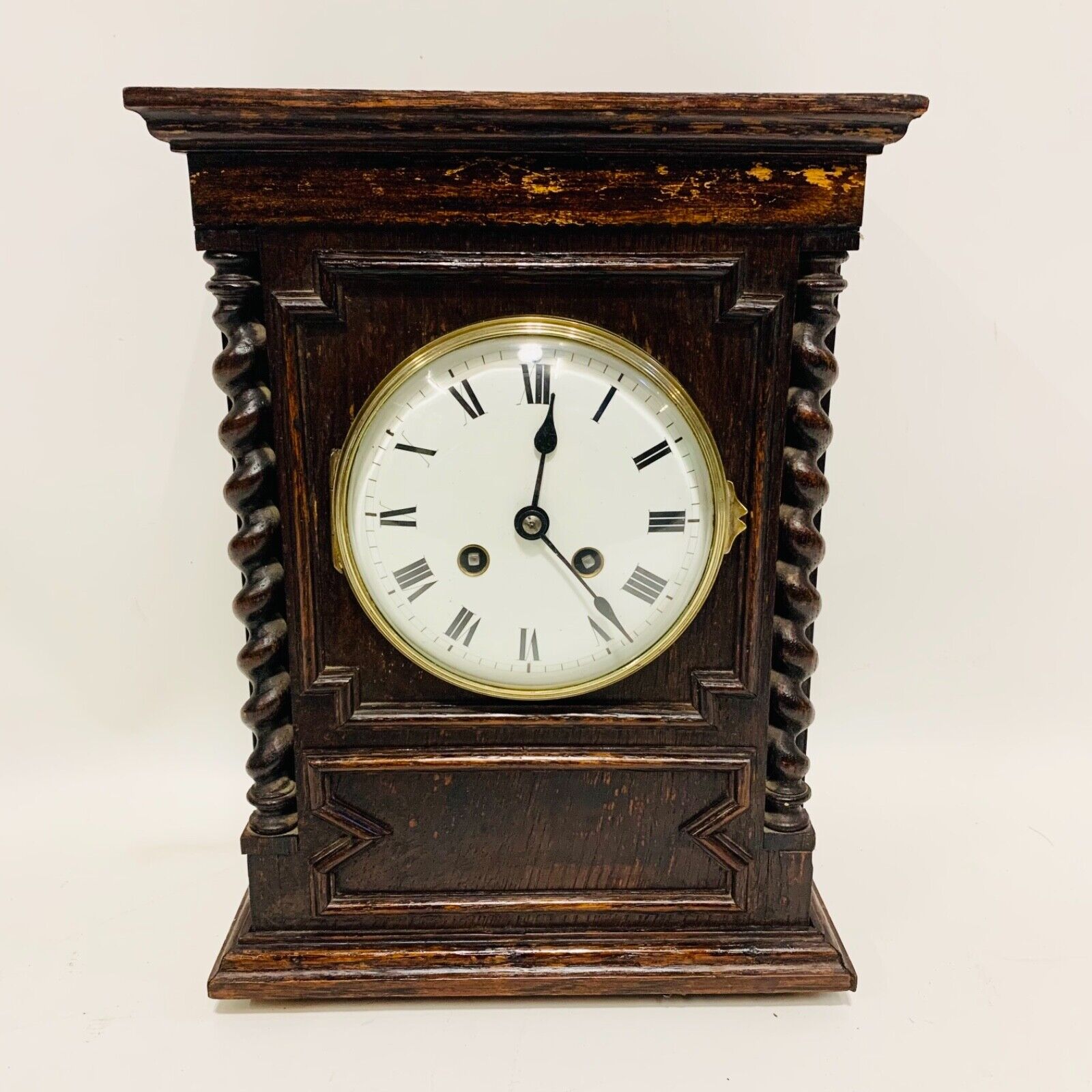 Vintage French Samuel Marti Madaille D\'or Mantle Clock