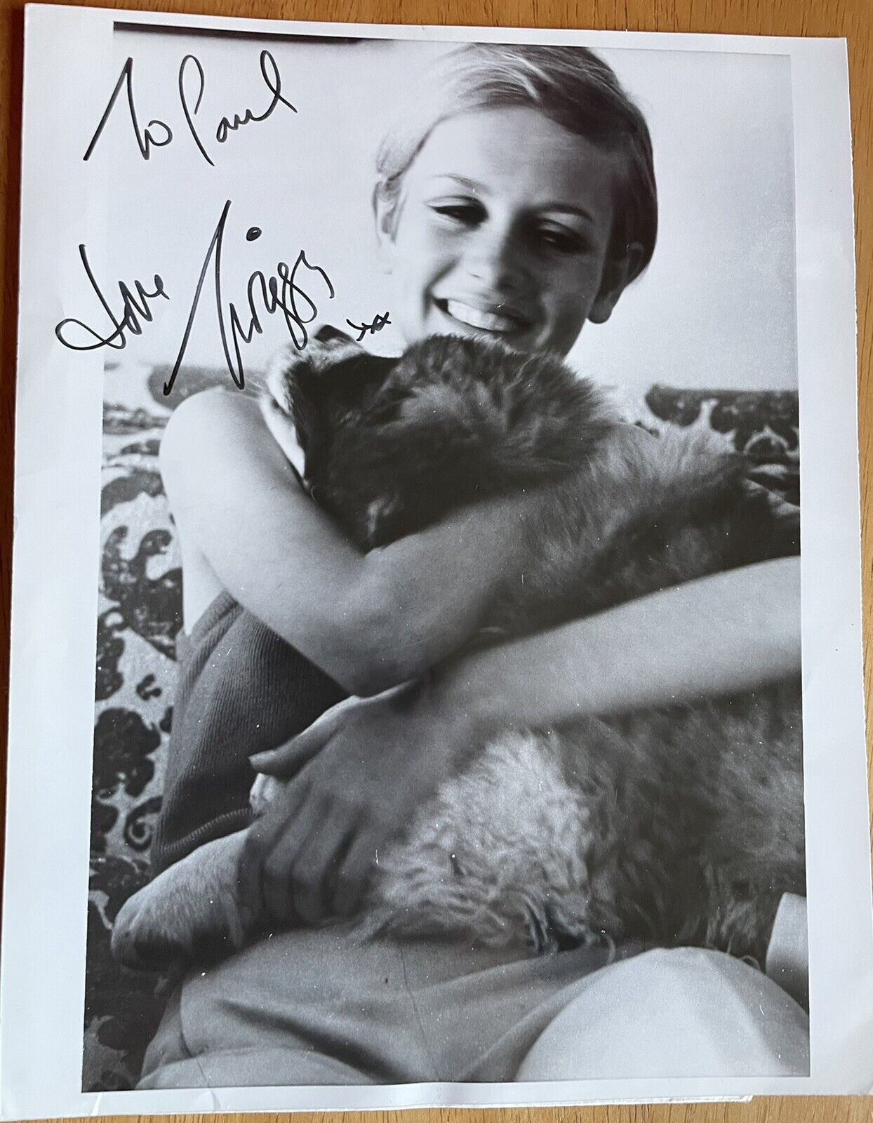 English Model & Actress  Twiggy Autographed Photo