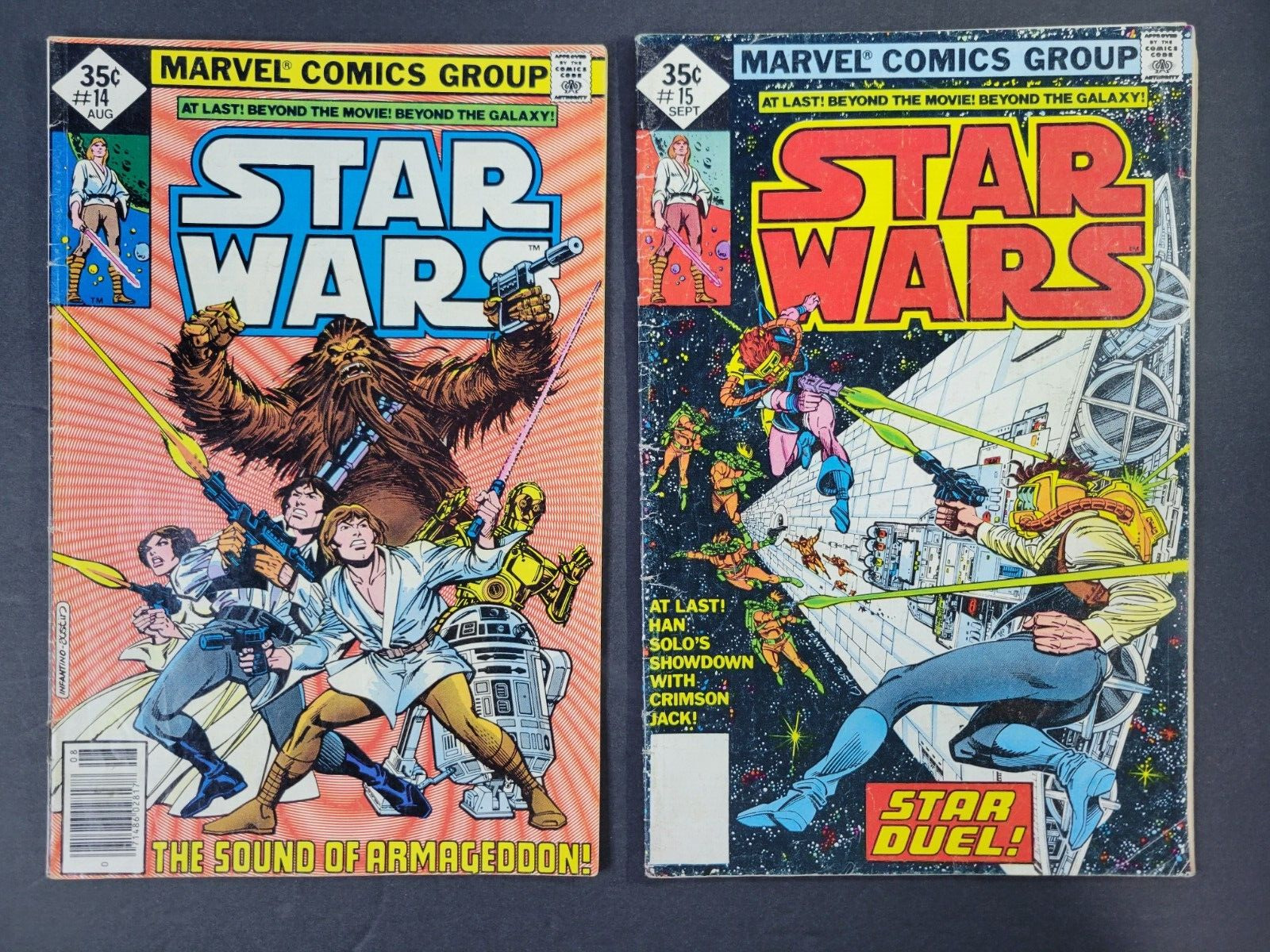 (2) Star Wars #14 15 Lot Marvel Comics 1978 Luke Skywalker