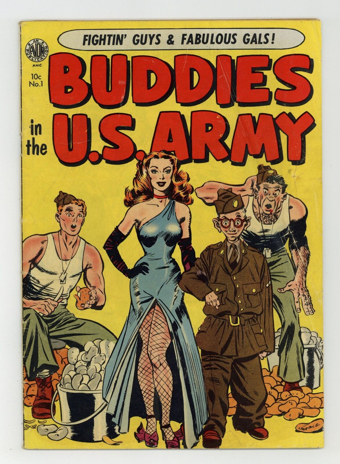 Buddies in the U.S. Army #1 GD+ 2.5 1952