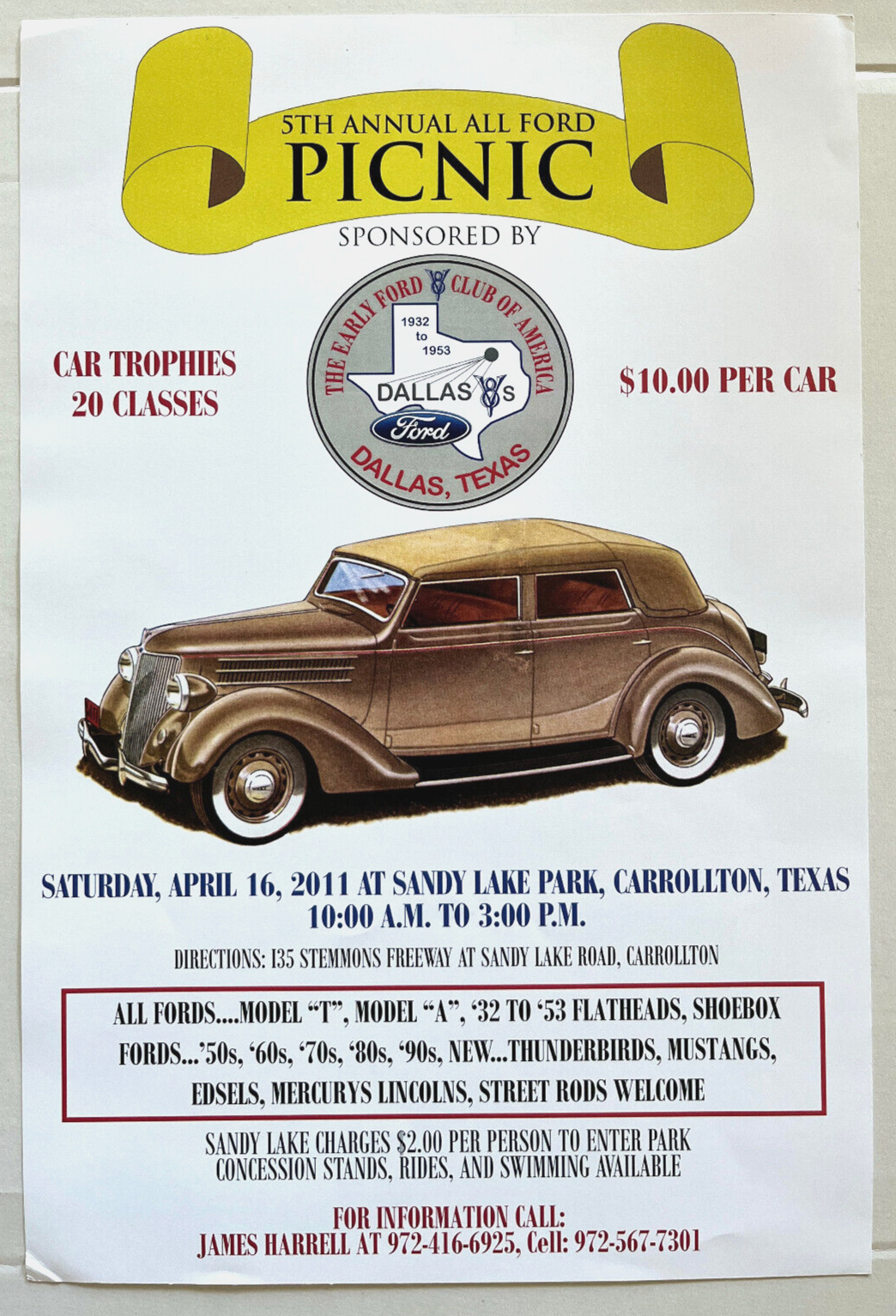 ALL FORD PICNIC 5th Annual POSTER - 12