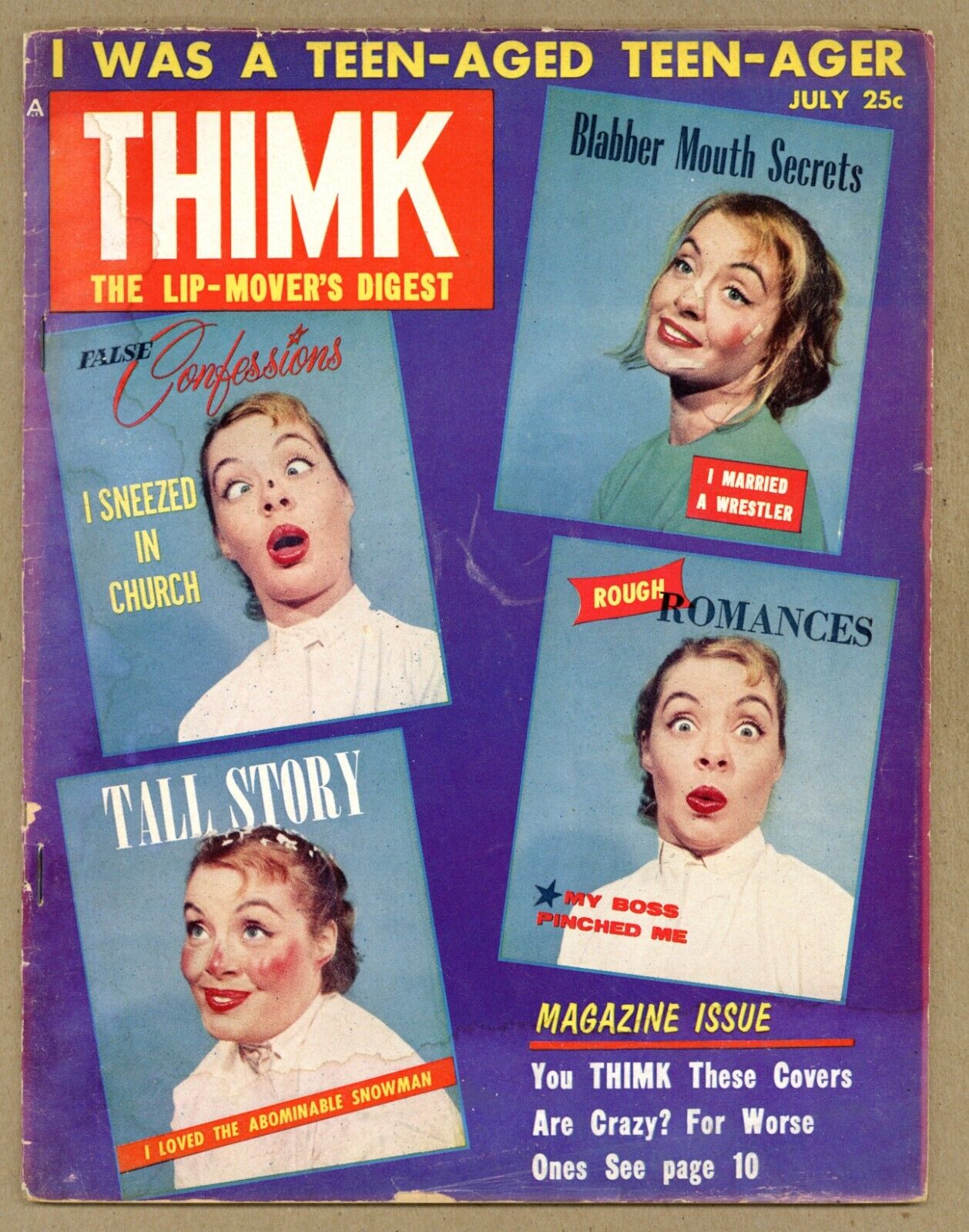 Thimk #2 GVG Lip-Mover\'s Digest Humor Satire Silliness 1958 Counterpoint W198