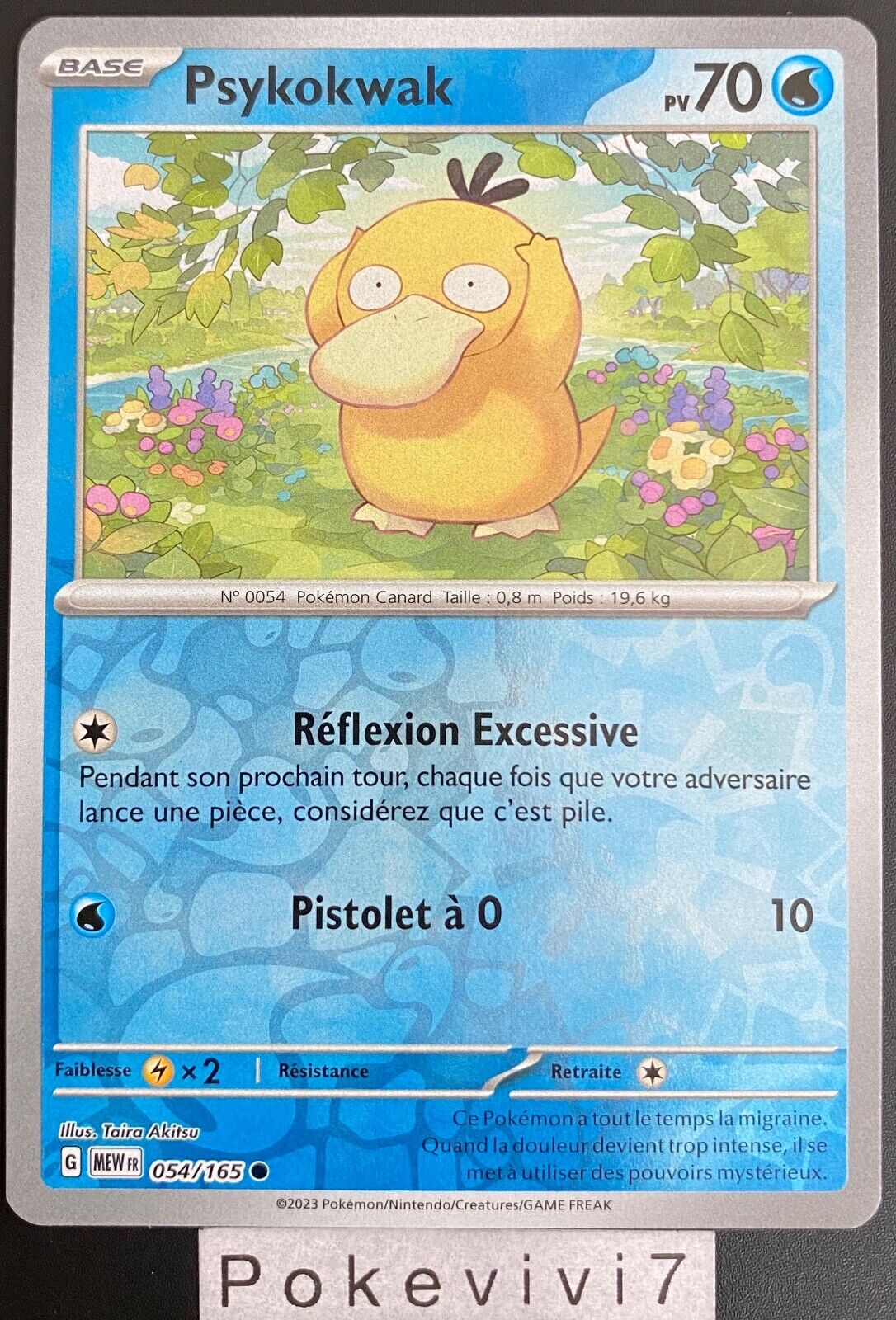 Pokemon Card PSYKOKWAK 054/165 REVERSE EV3.5 MEW 151 EN NEW
