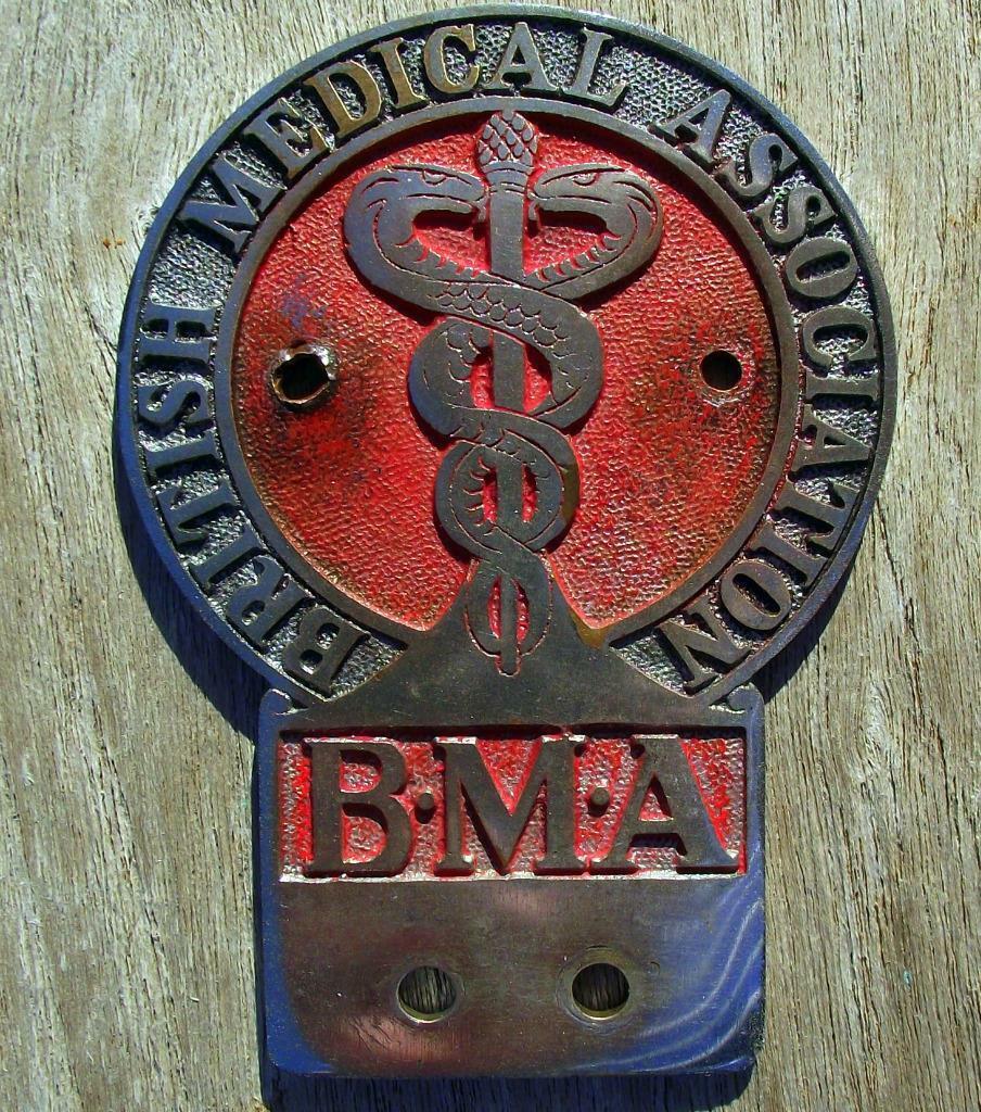 Vintage Car Mascot Badge for Doctors GP : BMA British Medical Association (J)