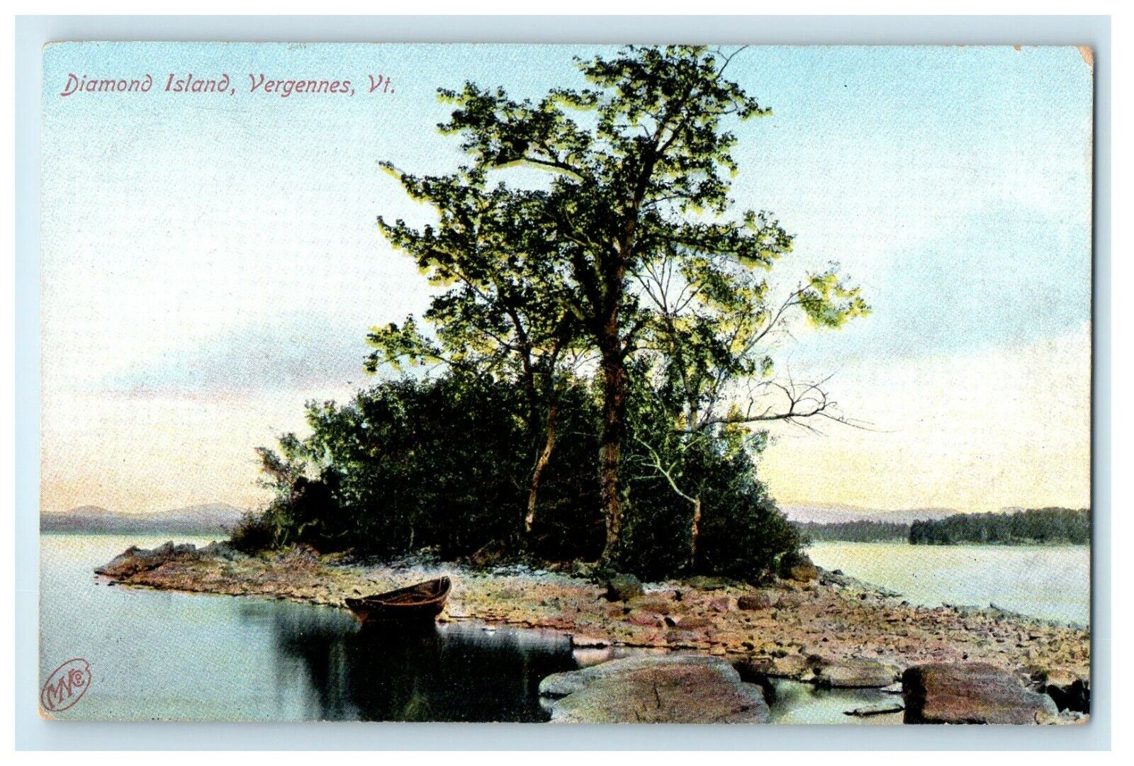 c1910\'s Diamond Island Vergennes Vermont VT Unposted Antique Postcard