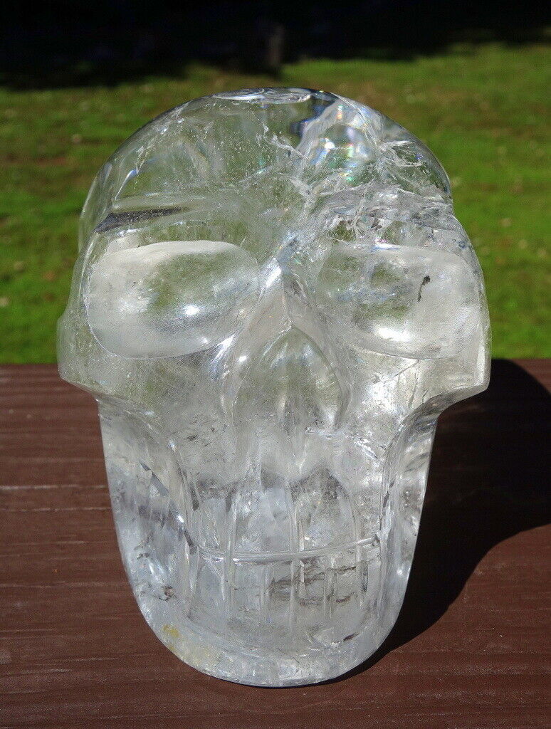 Large Quartz Crystal Skull Carving