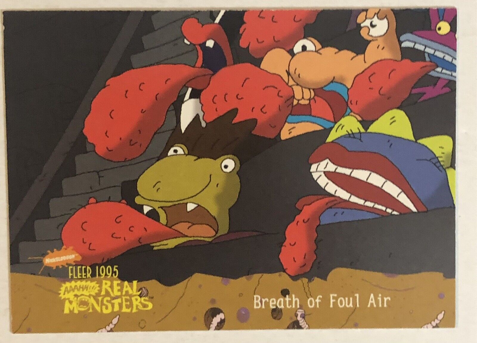 Aaahh Real Monsters Trading Card 1995 #86 Breath Of Fowl Air